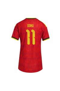 Belgia Jeremy Doku #11 Jalkapallovaatteet Naisten Kotipaita MM-kisat 2026 Lyhythihainen